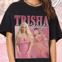 {High-end clothing} Trisha Paytas เสื้อวินเทจ90S สไตล์ Unisex Homage เสื้อยืด (1)