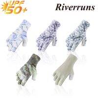 【CW】 F Riverruns Fingerless Fishing Gloves are Designed for Men and Fishing Boating Kayaking Hiking Running Cycling