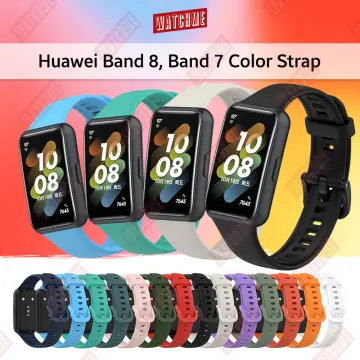 For Huawei Band 8 / Huawei Band 7 / Honor Band 6 Universal Integrated  Silicone Watch Band(Black)