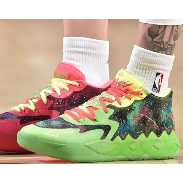 mb01 lamelo ball rick and morty star basketball shoes | Lazada PH