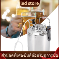 【ราคาถูกสุด】 สแตนเลสถังเบียร์ระบบ Dispenser Beer Keg Faucet Kit ชุดสายก๊อกน้ำสำหรับเบียร์จัดเก็บ Dispensing