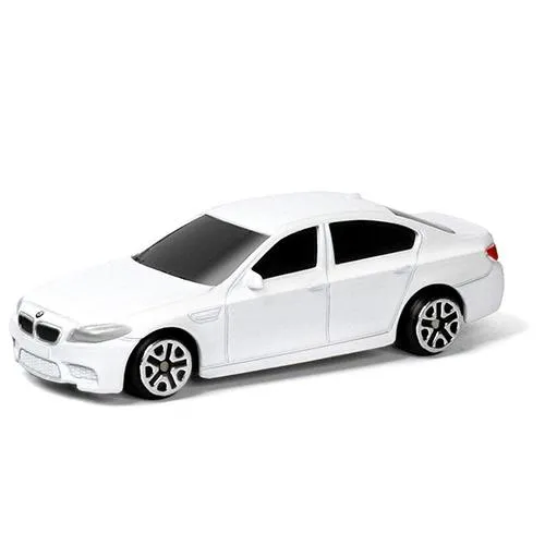 Approx 2.5 inches BMW M5 Notarzt White Diecast Car Scale 1/64 RMZ City