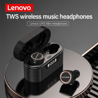 เดิม Lenovo LP12ไร้สายหูฟัง TWS หูฟังบลูทูธ5.0ชุดหูฟังกีฬากันน้ำดิจิตอลจอแสดงผลเพลงหูฟัง 1 1 1 1 1