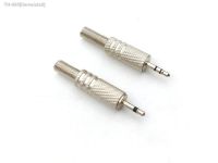 ◕ 5pcs METAL 2.5mm mono/Stereo Male Jack Plug Audio connector headphone