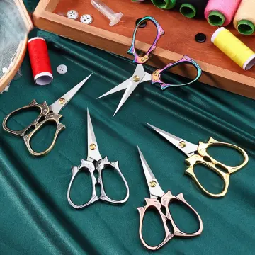 Stainless Steel Vintage Scissors Sewing Fabric Cutter Embroidery Scissors  Tailor Scissor Thread Scissor Tools for Sewing Shears