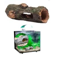 【CW】[ READY STOCK ] Aquarium Hollow Tree Tunnel Cave Ornament Fish Shrimp Turtle Hiding Shelter Fish Tank Decorations Accessories