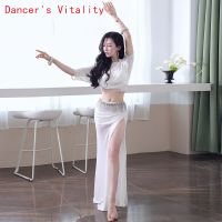 Belly Dance Costume Set For Women Bellydance Short Sleeves Top+Long Skirt 2Pcs Oriental Dance Suit Girs Dance Wear Outfit