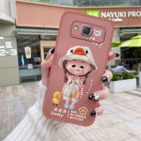 YIWESAN เคสกรณีสำหรับ Samsung Galaxy J7 2015 J7 Coreเคสกรณีการ์ตูนน่ารักสาวเสื้อการออกแบบใหม่ยางนุ่มปลอกเต็มเลนส์ปกหลังกล้องบางแบบปกป้องกันกระแทกกรณี