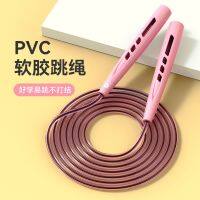 Count rope skipping test the children elementary school students fitness girl racing training sequence