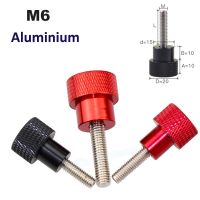 1pc Aluminum Thumb Screw Knurled Step Nut Bolt M6x10 60 Anodized Hand Screws Fasteners Stainless Steel Machine Tools Accessories