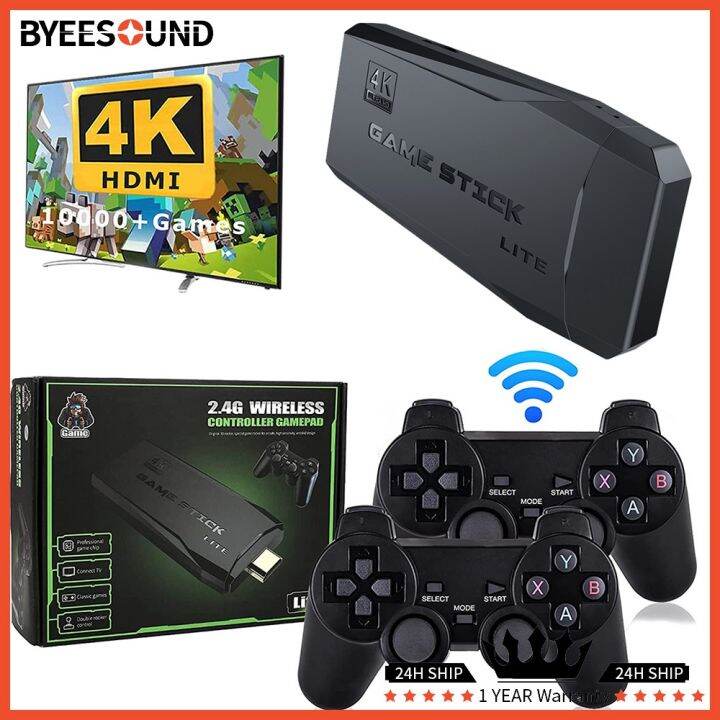 Video Game Console 4K Game Stick Built in 10000 Classic Games Family ...