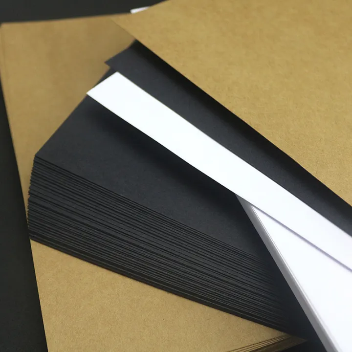 A4 Black Craft Paper Card Making Cardboard Thick Kraft Paper Handmade