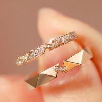 [COD] Paper short love long ring female niche design male and models a pair of light luxury temperament student gift