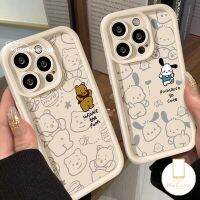 เคสนิ่มลายหมี Y31 Vivo Y27น่ารัก,เคสนิ่มลายหมีตุ๊กตาหมีจับ Y22 V25 Y22s Y16 Y21 Y15 Y02 Y36 Y15s Y35 Y20 Y15A Y20i Y91C V25E น่ารักมี Y12หมี Pochacco