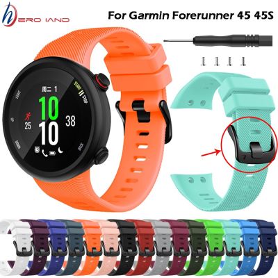 Sports Soft Silicone Case Cover Replacement Watch Band Wrist Strap For Garmin Forerunner 45 45S Smart Watch Wearable Accessories Cases Cases