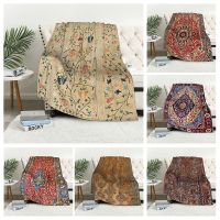 [High-end blanket] ลายสก๊อตโซฟาสำหรับเข่าผ้าห่มอุ่นฤดูหนาวผ้าคลุมเตียงผ้าห่ม Boho ขนแกะ Nordic โมร็อกโก Vintage Soft และ Hairy