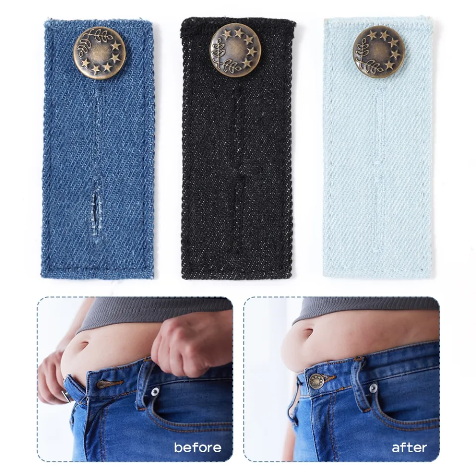 Pant Extender Button Belt Extension Buckle Jeans Waist Expander Button  Denim Buckle Waist Extension Buckle Fat Waist Extension