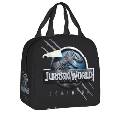 ☃✧♗ Jurassic World Dominion Lunch Boxes for Women Jurassic Park Cooler Thermal Food Insulated Lunch Bag School Children Student