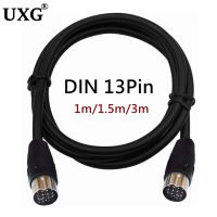 1.5m/3m 13 Pin 13PIN DIN Male to male Extension Cable CD Changer to Head Unit Extension Cable Wire 10ft Cable Car Audo System