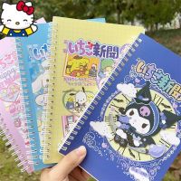 ▬✢❁ Sanrio Cinnamoroll Kuromi Pompompurin My Melody Cartoon Coil Notebook Anime Student Diary Cute Study Stationery Office Planner
