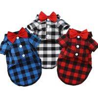 【cw】 Bowtie Dog T-Shirts Classical Thin Breathable for Small Large Dogs Chihuahua Yorkies