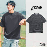 Just Say Bad ® เสื้อยืด รุ่น Oversize Long ( รุ่นแขนยาว ) สีเทาเข้ม เสื้อยืด ชาย หญิง M L / OL