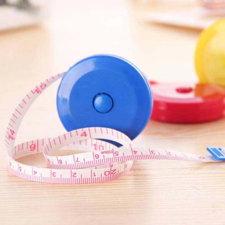 1pc Random Color Mini Retractable Tape Measure Soft Measuring Tape