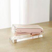 EZONE transparent Stapler Staple Remover Stationery 246 Binder Clips and Paper Clip Office Supplies Set Office Desk Accessories