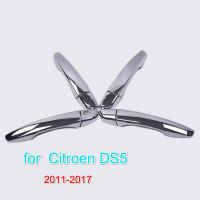 Funduoo สำหรับ Citroen DS5 DS 5 2011-2017ใหม่ Chrome Car door Handle COVER Trim สติกเกอร์จัดส่งฟรี2012 2014 2015 2016.