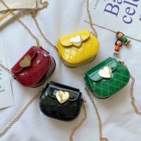 【Lanse store】Lovely Patent Leather Children  39;s Crossbody Bags Cute Little Girls Mini Shoulder Bag for Kids Fashion Coin Purse Small Handbags