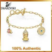 Swarovski สร้อยข้อมือ สัญลักษณ์ลึกลับ สีทอง สําหรับผู้หญิง วันวาเลนไทน์ w1029