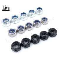 ✑ 1 50pcs DIN985 M2 M2.5 M3 M4 M5 M6 M7 M8 M10 M12 Stainless 304 or Steel Hex Nylon Self-locking Nuts Locknut Slip insert Lock Nut