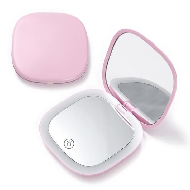 1-set-stylish-pocket-mirror-convenient-wide-application-portable-mini-led-magnifying-cosmetic-mirror-mirrors