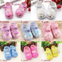 【hot sale】 ☌❡✹ C19 Newborn Baby Girl Cotton Shoes Shallow Floral Printed Toddler Soft Sole Infants Walking Shoes 0-18 Months Ready Stock