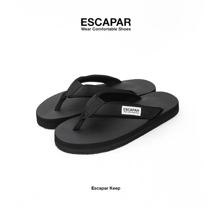 escapar-sandal-keep-สีดำ-รองเท้าแตะผู้ชาย-รองเท้าแตะผู้หญิง-รองเท้าแตะหนีบ-รองเท้าแตะหูหนีบ-dfkj