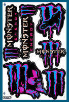 สติกเกอร์ Monster Energy สีม่วง(Mon7) สติกเกอร์แต่งรถ สำหรับรถมอเตอร์ไซค์ ติดรถยนต์ หมวกกันน็อค โลโก้ ติดโช๊ค Stickers ยอดฮิต จำนวน 1 แผ่น