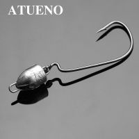 【YF】 ATUENO 5pcs Shakey Jig Head Weighted Hooks for Bass Fishing Saltwater Freshwater 3.g 5g 7g Swing Heads Swimbait Hook