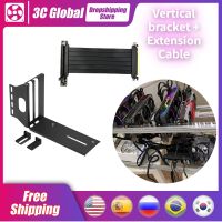 Graphics Video Card Vertical Mounting Bracket VGA High Speed PCI-E 3.0 X16 Extension Cable Set For ATX PC Case Accessories Cables