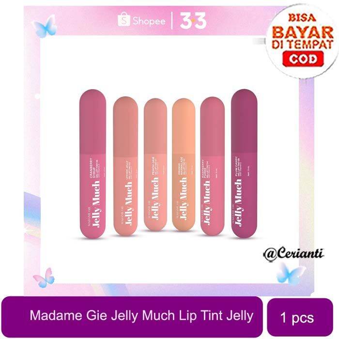 [LIP TINT JELLY BPOM] Madame Gie Madame Jelly Much Lip Tint Jelly Lynn Design Lazada Indonesia