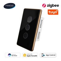 【DT】hot！ Yagusmart Tuya Zigbee Tempered Glass Wall Panel Siri Zemismart Homekit