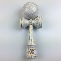 MOQ 1 piece full crack jumbo Kendama Ball white gold Japanese Traditional game in stock size: 18CMx5cm Random Color