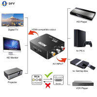 ตัวแปลงที่เข้ากันได้เอวีไปยัง HDMI RCA เป็น HDMI สำหรับอุปกรณ์คอมพิวเตอร์ STB Xbox อะแดปเตอร์วิดีโอ