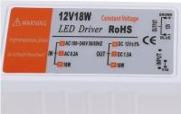 หลอดไฟแถบไฟ Led สวิตช์ทรานสฟอร์มเมอร์อะแดปเตอร์ไดร์เวอร์แหล่งจ่ายไฟ Dc18w 12V แบบคุณภาพสูงและใหม่