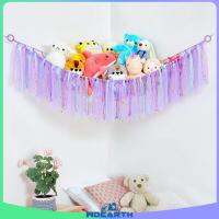 WDEarth Plush Toy Storage Corner Hanging Netting Hammock for Nursery Bedroom Durable