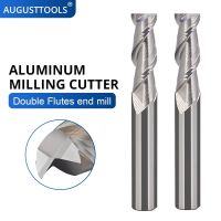 Augusttools HRC55 อลูมิเนียม End Mill คาร์ไบด์อัลลอยด์เราเตอร์บิต 2F ทังสเตนเหล็กตัดมิลลิ่งสําหรับอลูมิเนียมทองแดง 4mm 6mm 10mm