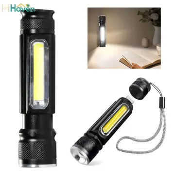 T6 LED Flashlight USB Rechargeable Waterproof Lamp 18650 Lantern and Tail  Magnet