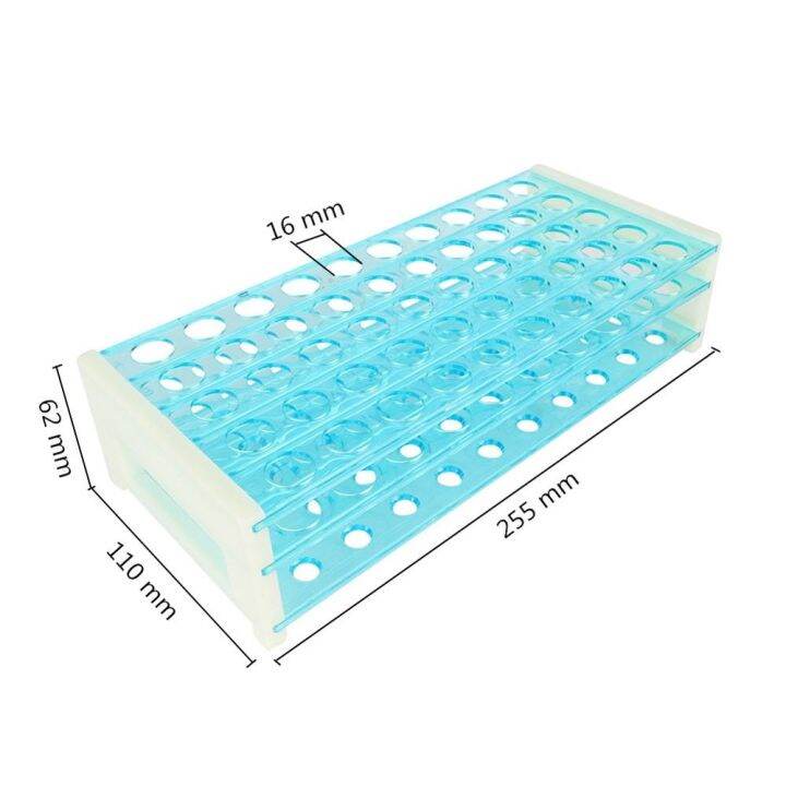 cw-๑-plastic-test-tube-bracket-rack-for-16mm-tubes-50-hole-positions-three-holder-1-pc