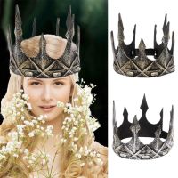 2021 Halloween Crown Stage Performance Dress Up Props Ancient Headdress Viking Crown New PU Foam Medieval Men Royal Kings Crown