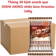 Bánh snack que OISHI AKIKO nhân kem tiramisu bịch 140g