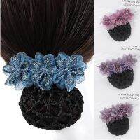 Elegant Women Hair Accessories Professional Flowers Hairpins Hairnets Nurses Coiling Hair Work Hairclip